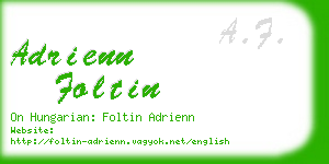 adrienn foltin business card